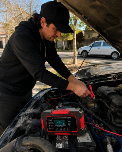 CARGADOR REPARADOR DE BATERIAS PARA AUTO